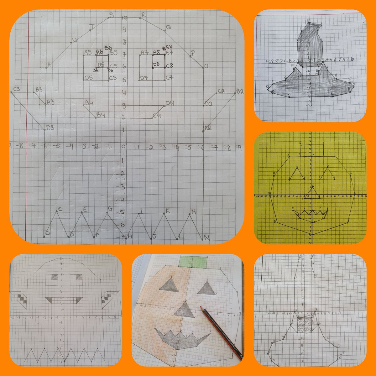 egillick's tweet photo. 1st Year Maths students practicing Coordinate Geometry with a Halloween theme. Tasks created by my TY Maths students.
@scoildara 
#TYMaths #JCMaths https://t.co/XsasJP4ozJ