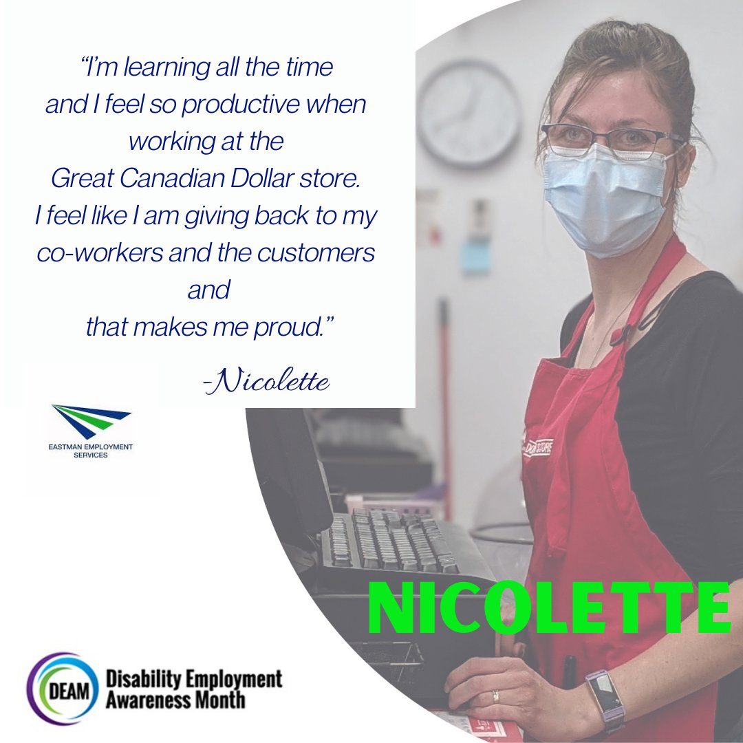 EastmanEmploy's tweet photo. To celebrate Disability Employment Awareness Month, we're sharing some positive work experience that highlights the importance of hiring inclusively.
#disabilityemploymentdisabilityemployment #DisabilityEmploymentAwarenessMonth https://t.co/i7ttCf3bUq