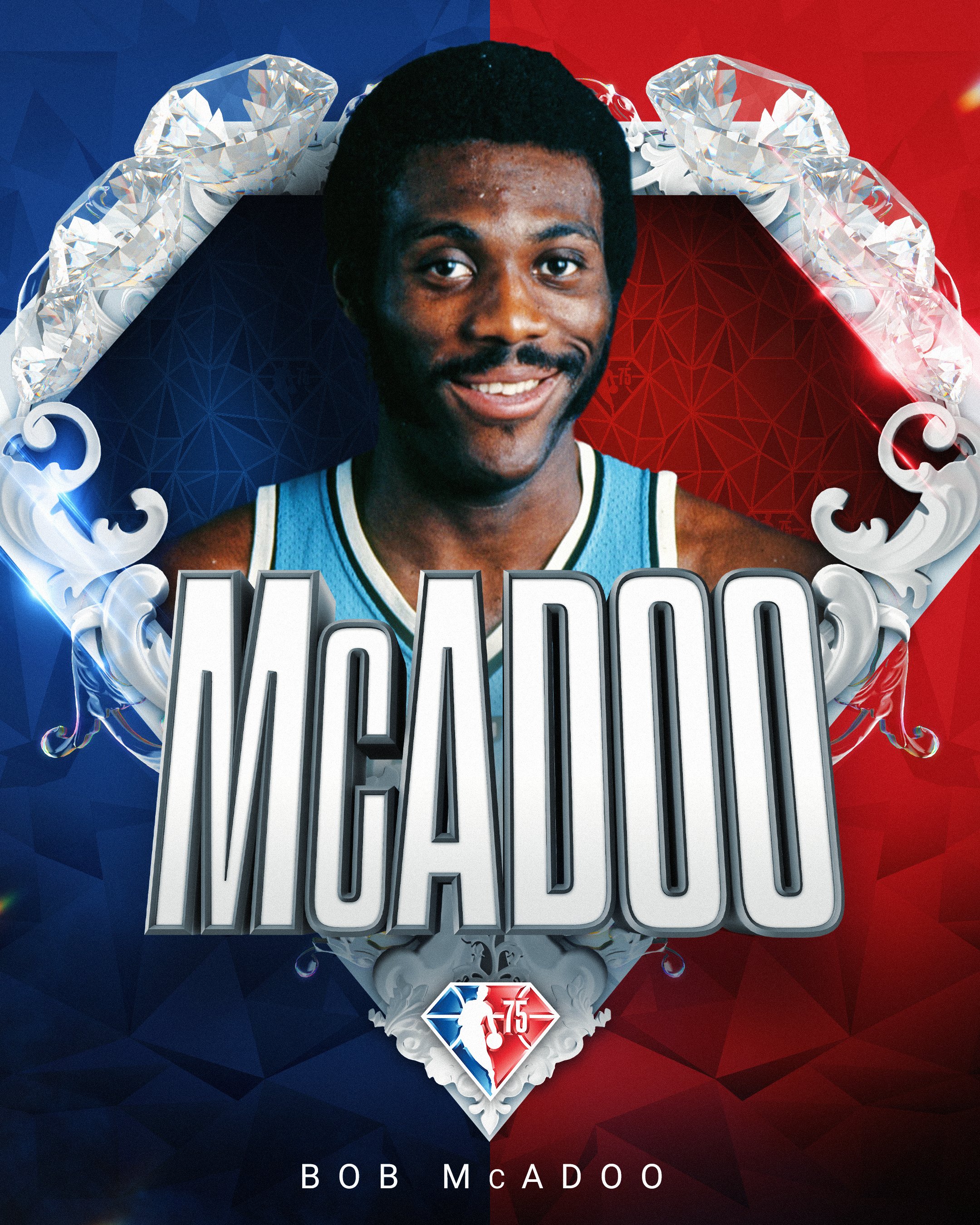 NBA on X: Selected to the NBA's 75th Anniversary Team Bob McAdoo!  #NBA75  / X