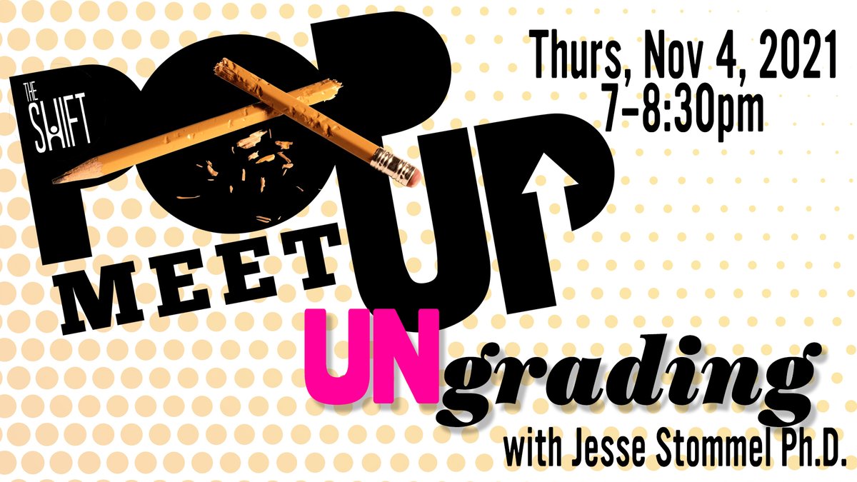 HDSB The Shift (@hdsb_theshift) on Twitter photo POP UP! Announcing our first virtual Shift Pop Up event this fall, welcoming <a href="/Jessifer/">Jesse Stommel</a> to talk about UnGrading. Thurs, Nov 4 7-8:30pm EST. Open to all interested worldwide! Register here: forms.gle/Qihv8kNEym7S9d… #HDSBInnovates #UnGrading POP UP! Announcing our first virtual Shift Pop Up event this fall, welcoming <a href="/Jessifer/">Jesse Stommel</a> to talk about UnGrading. Thurs, Nov 4 7-8:30pm EST. Open to all interested worldwide! Register here: forms.gle/Qihv8kNEym7S9d… #HDSBInnovates #UnGrading