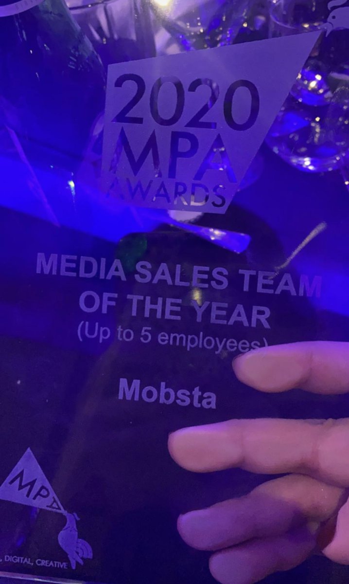 MobstaNet's tweet image. Massive congratulations to our awesome Manchester team for winning sales team of the year AND best sales campaign at this year's MPA Awards. 
#MPAAwards21