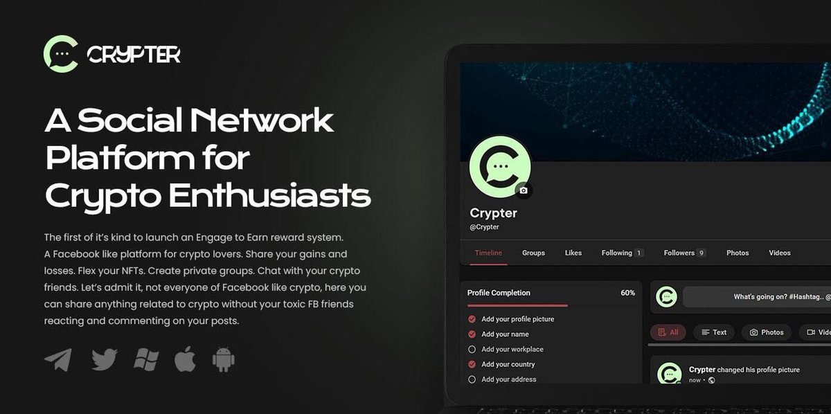 BrandStoryNews's tweet image. Innovative Social Networking Platform Crypter Launches The “Next Safemoon With Great Utility”

buff.ly/3B6flEB

#SocialNetworkingPlatform #KISSPRNewswire #KISSPRBrandStory💙