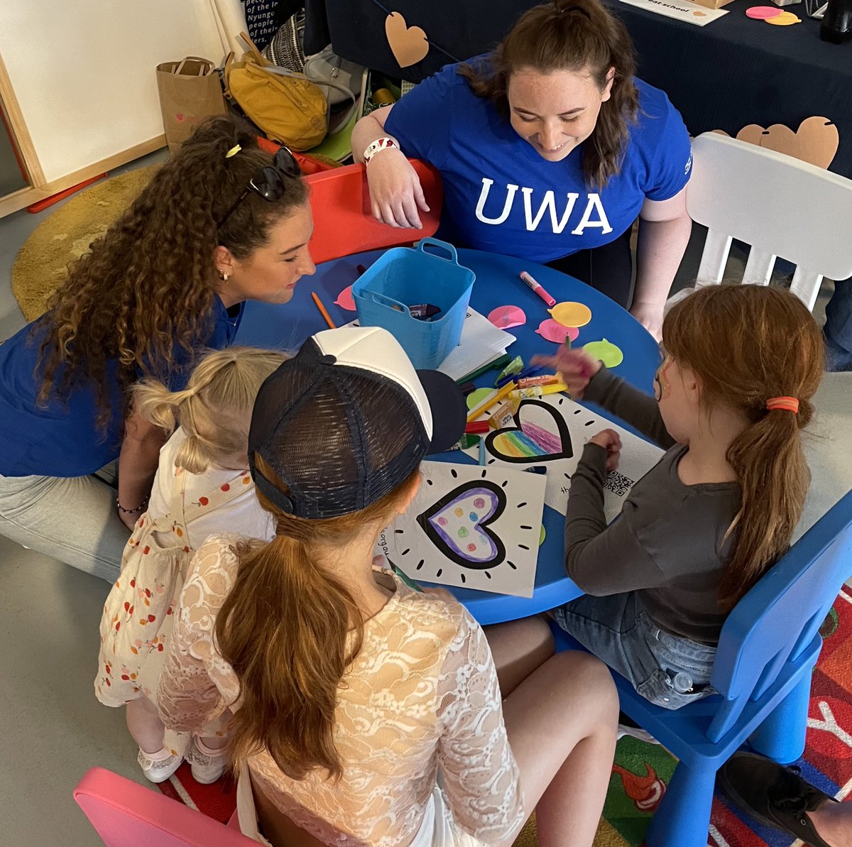 Fabulous day @ Telethon Family Festival! Heard from children- the wonderful ways schools help them flourish &amp; ideas to reduce their stress @ school. Thank you- Telethon for supporting our Child’s Voice project,  TS team &amp; all children &amp; parents who attended!  #@uwanews