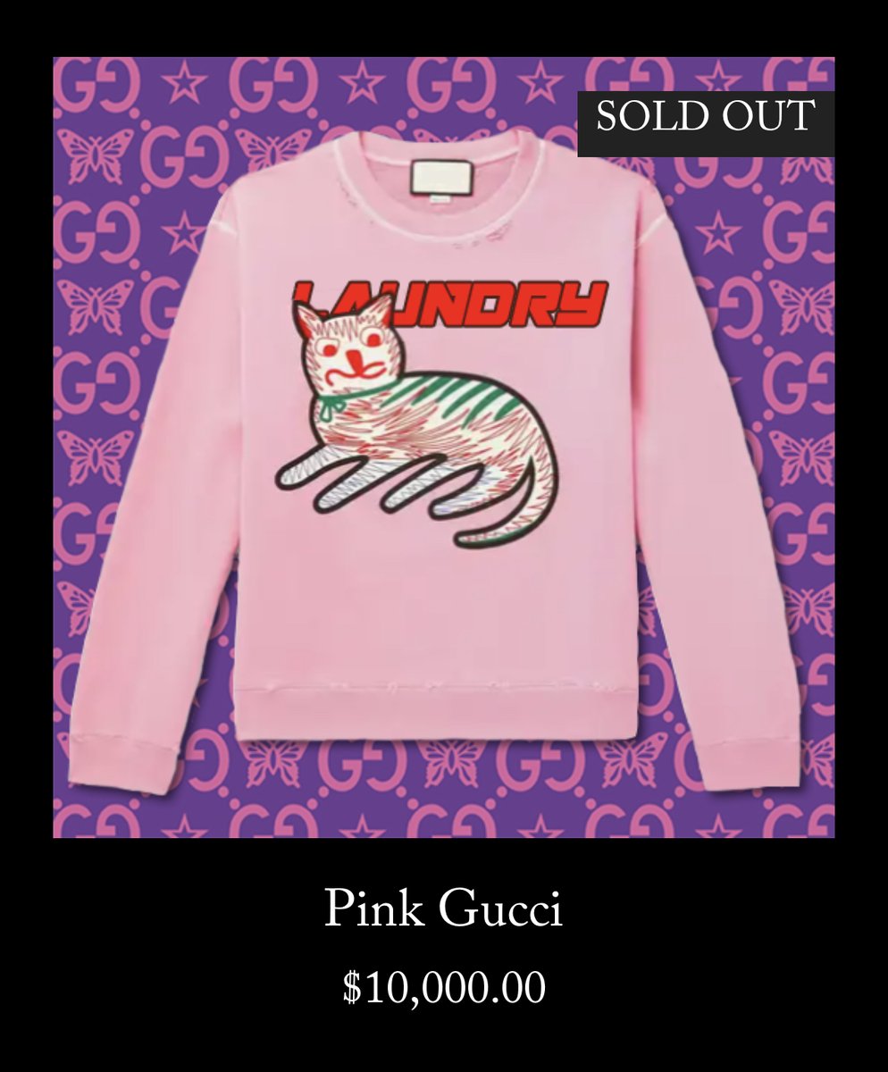 pinklaundry's tweet photo. this collab isn’t real but the music is. “Gucci” out tonight :/ https://t.co/34AnkujHtm