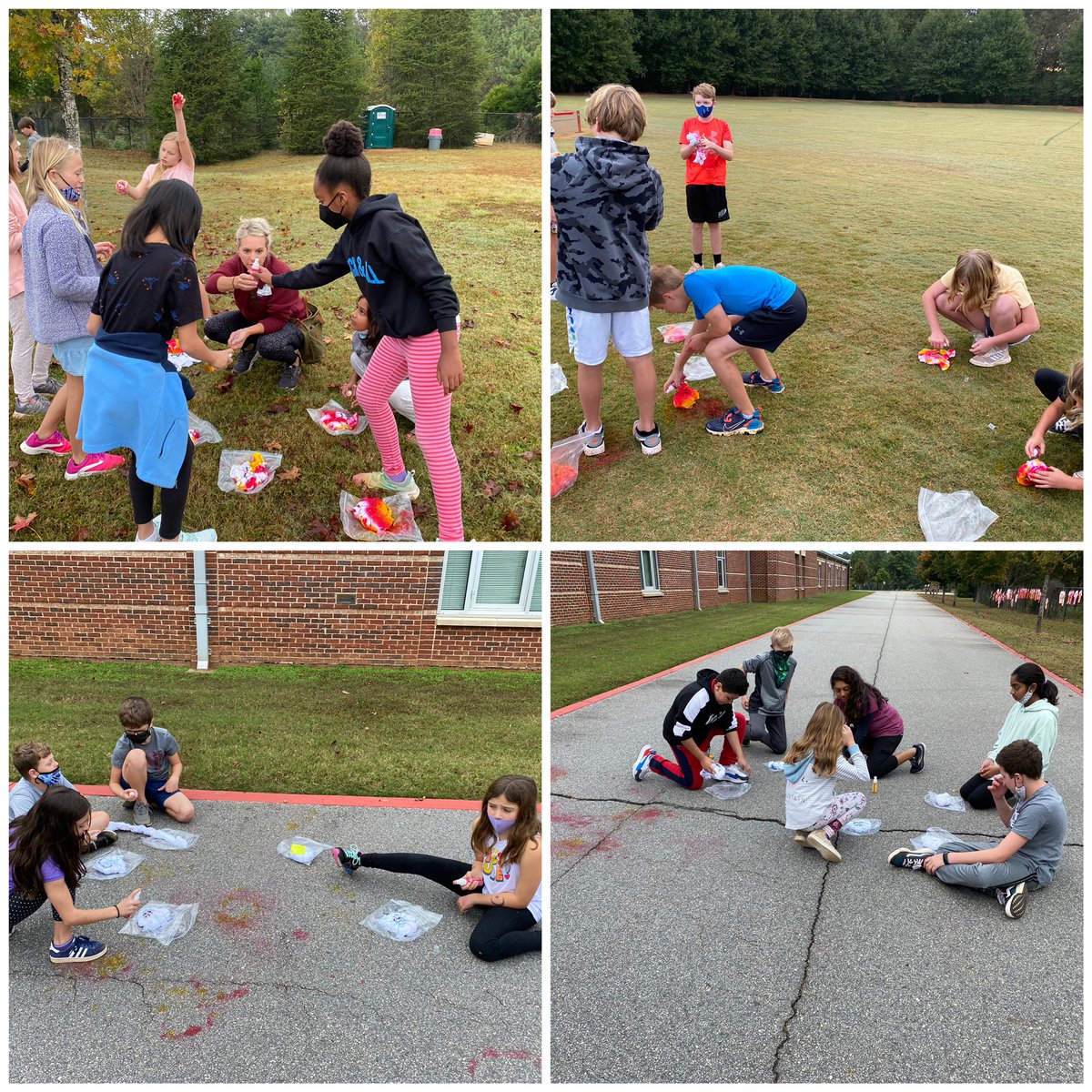 MsPlattnerFifth's tweet photo. These 5th grade @BFESBobcats had fun using the STEAM design process to turn their plain white t-shirts into unique works of art. Special thanks to our parent volunteers who helped with this project. @MrsSunniMeyer @mathfantastical @BFES_art @StefiWickers41 @BethNation_BFES https://t.co/Oy0j1NboJ6