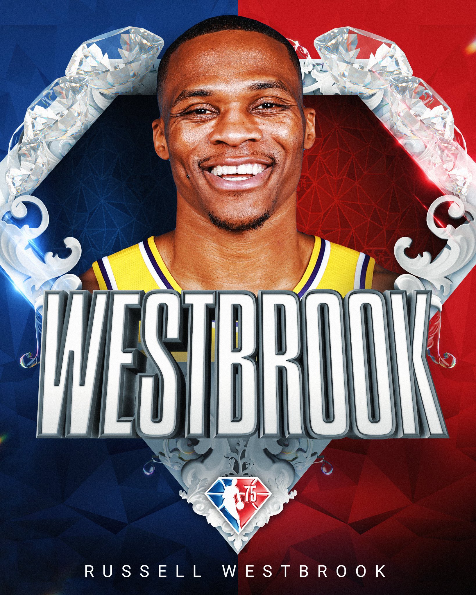 russell westbrook 75th anniversary jersey
