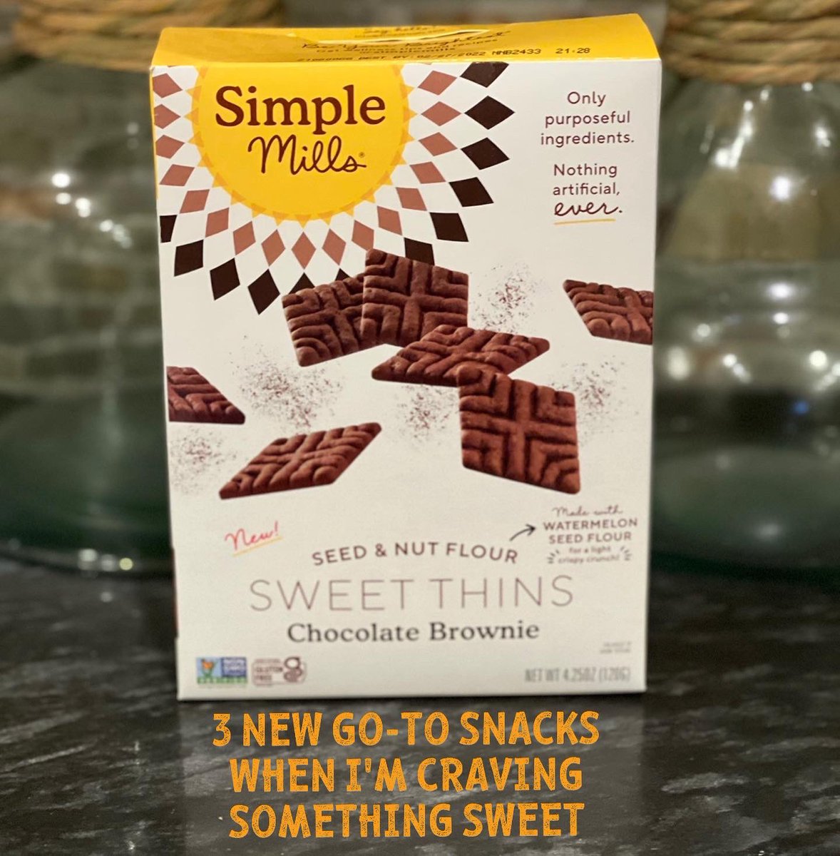 NutritionShari's tweet photo. I recently bought these three snacks @wholefoods and love the simple ingredient lists.  Yummy and satisfying for a sweet treat after a meal! #sweet #healthyeating #nongmo #glutenfree #wholefoods #yummy #snack https://t.co/f2Cii5soX9