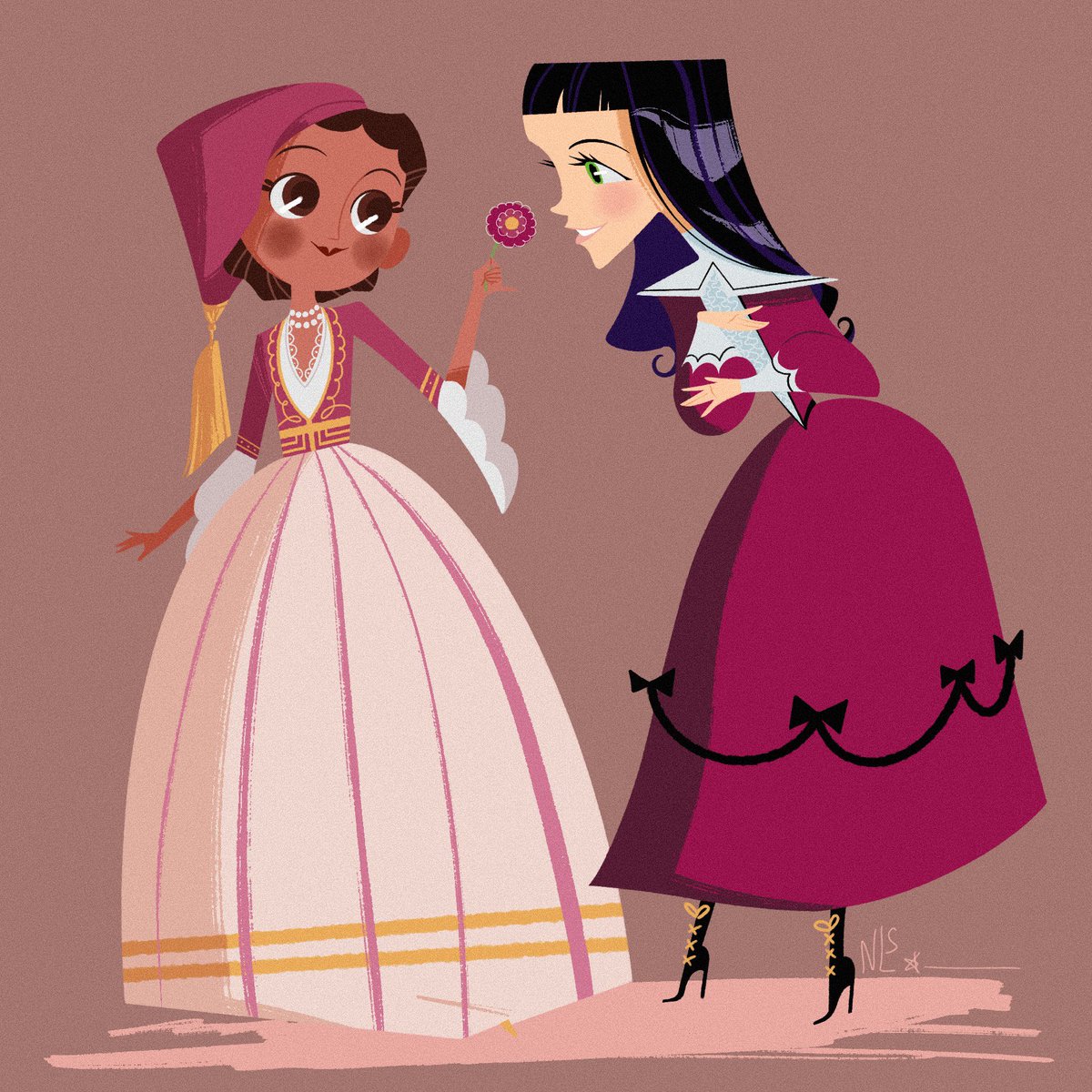 RakeNLS's tweet photo. Siempre dibujo Hugfia pero tengo otro ship que me requetencanta 

#SofiaTheFirst #princessvivian #princessclio https://t.co/PZIU0FxBsE