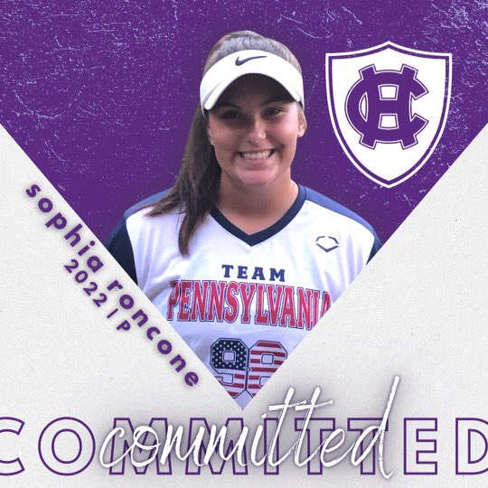 teampafastpitch's tweet photo. So excited to announce that @RonconeSophia has committed to @HCrossSB …go do big things Soph!!! HC you are getting a good one!!💜💜 #teampaproud #GoCrossGo https://t.co/E1fAj7Jnhs