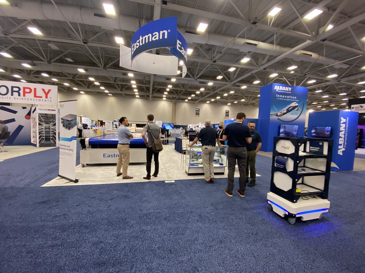 EastmanMachine's tweet photo. Another successful exhibition at @the_CAMX in the books! ๐ Special thanks to @Vectorply and Mobile Industrial Robots (MiR).
#Composites #CAMX #EastmanMachine https://t.co/oDmbRqWiil