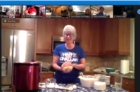 jewishsaintpaul's tweet photo. Kneading the challah. It should feel soft like a baby's bottom, says the Challah Mama! #challah #shabbosproject #shabbatshalom #jewishstpaul https://t.co/GsZUU5Jh5F