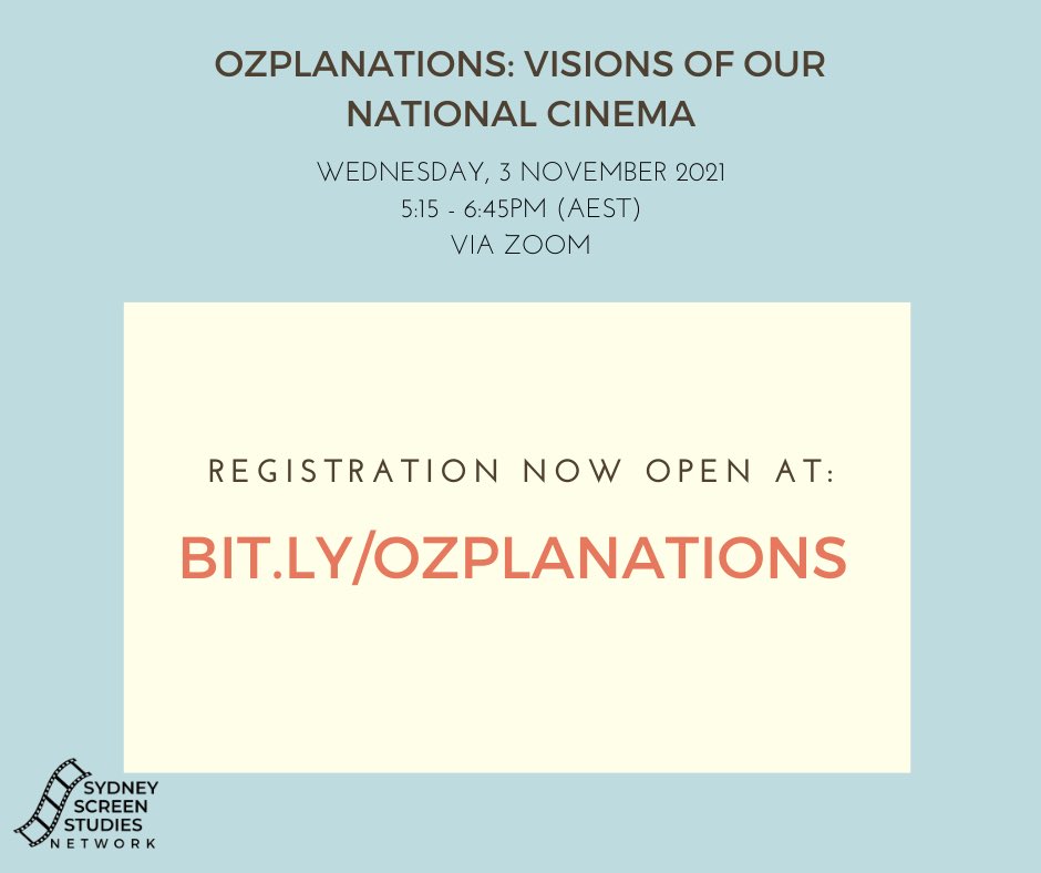 _SSSNetwork's tweet photo. Thank you for your patience, registration for Ozplanations: visions of our national cinema is now open at 

https://t.co/WrvigPghzP

We look forward to seeing you! https://t.co/4H59KjEvUu