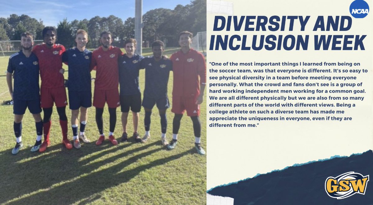 gswsaac's tweet photo. #NCAAInclusion
#IveGotYourBack
#Teamwork
#ILiftMyTeamUp
#TakeDiversityByStorm https://t.co/X916l1GNoM