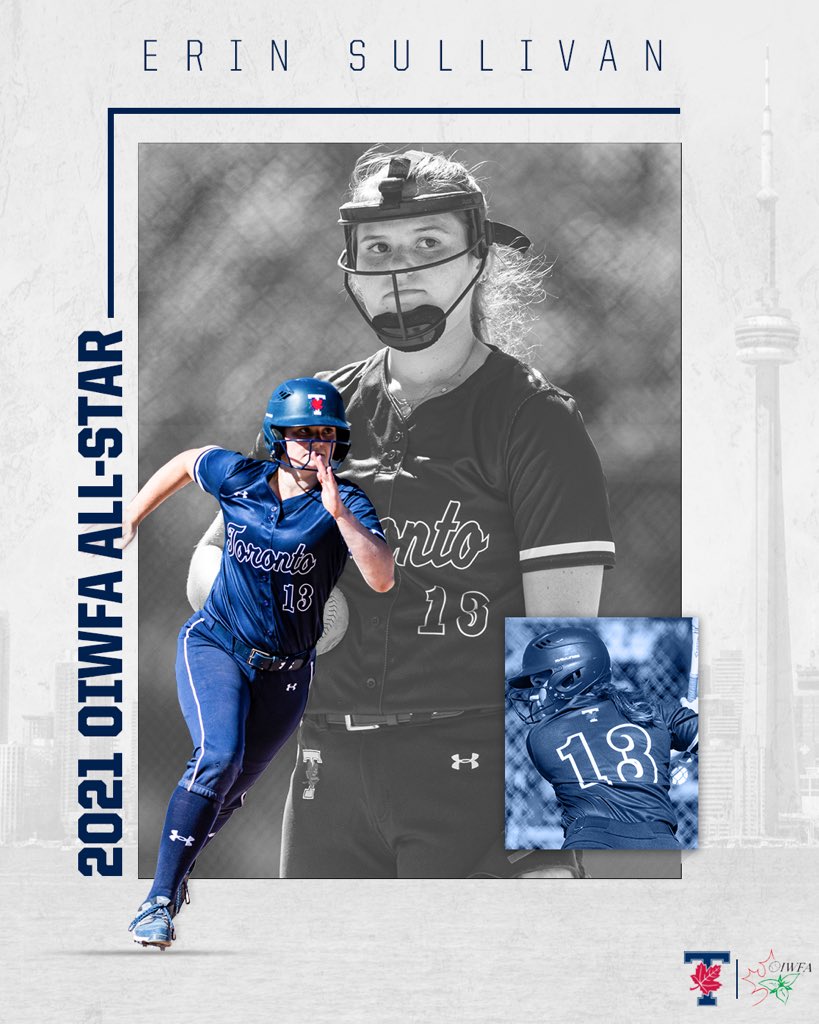 Katie Humhej was named the 2021 OIWFA top pitcher and an all-star, while Erin Sullivan earns her second career OIWFA all-star nod!

🗞: bit.ly/3aWJg7V

WE ALL #BLEEDBLUE | #WeAreTO