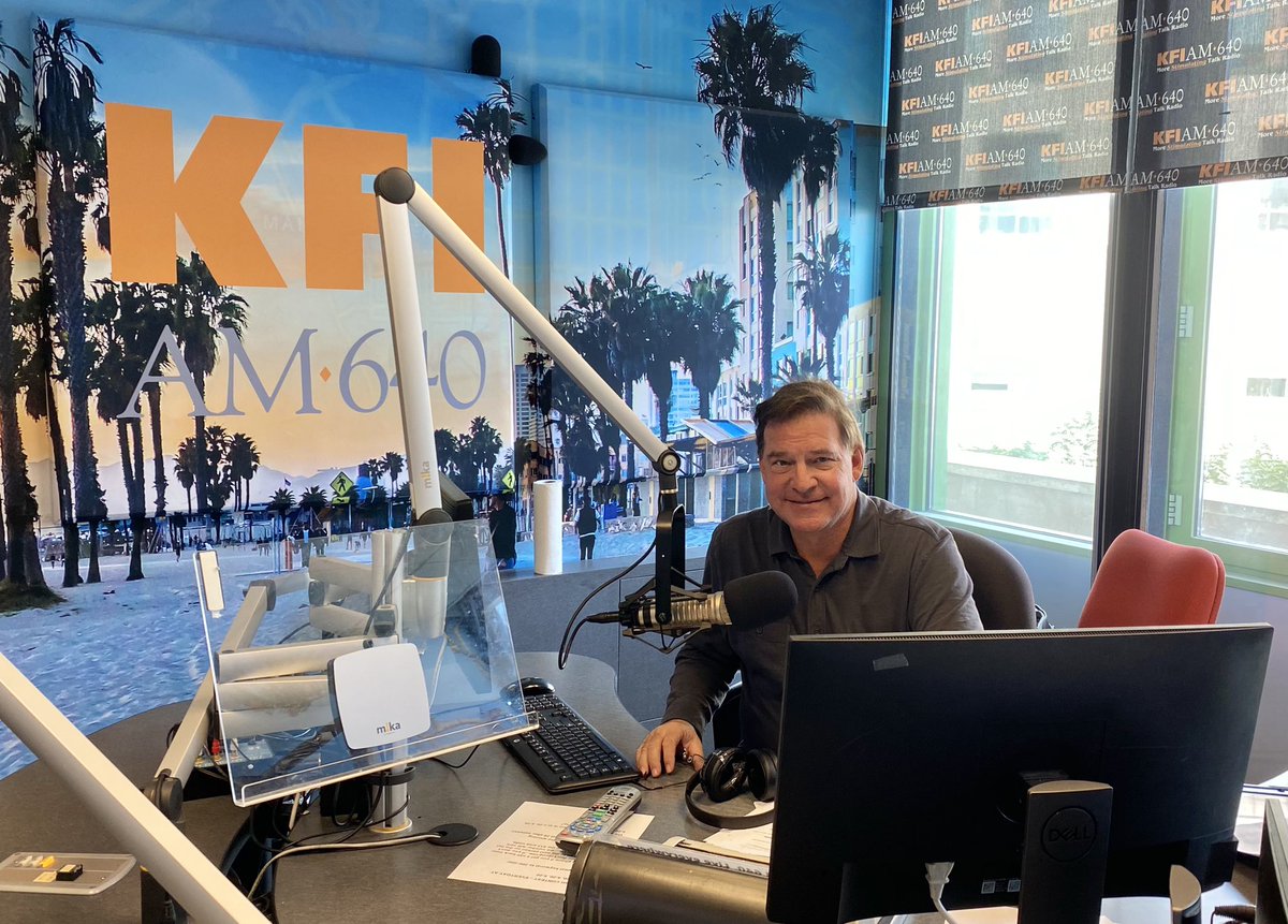 JohnKobyltRadio's tweet photo. #JohnKobylt hard at work, delivering the topics and news of the day that matter at #TheJohnAndKenShow at @iheartradio @iheartmediala 
What’s in your mind?
#kfiam640 #news #radio #radioduo #johnandkenshow https://t.co/KwCQFNx9Dl