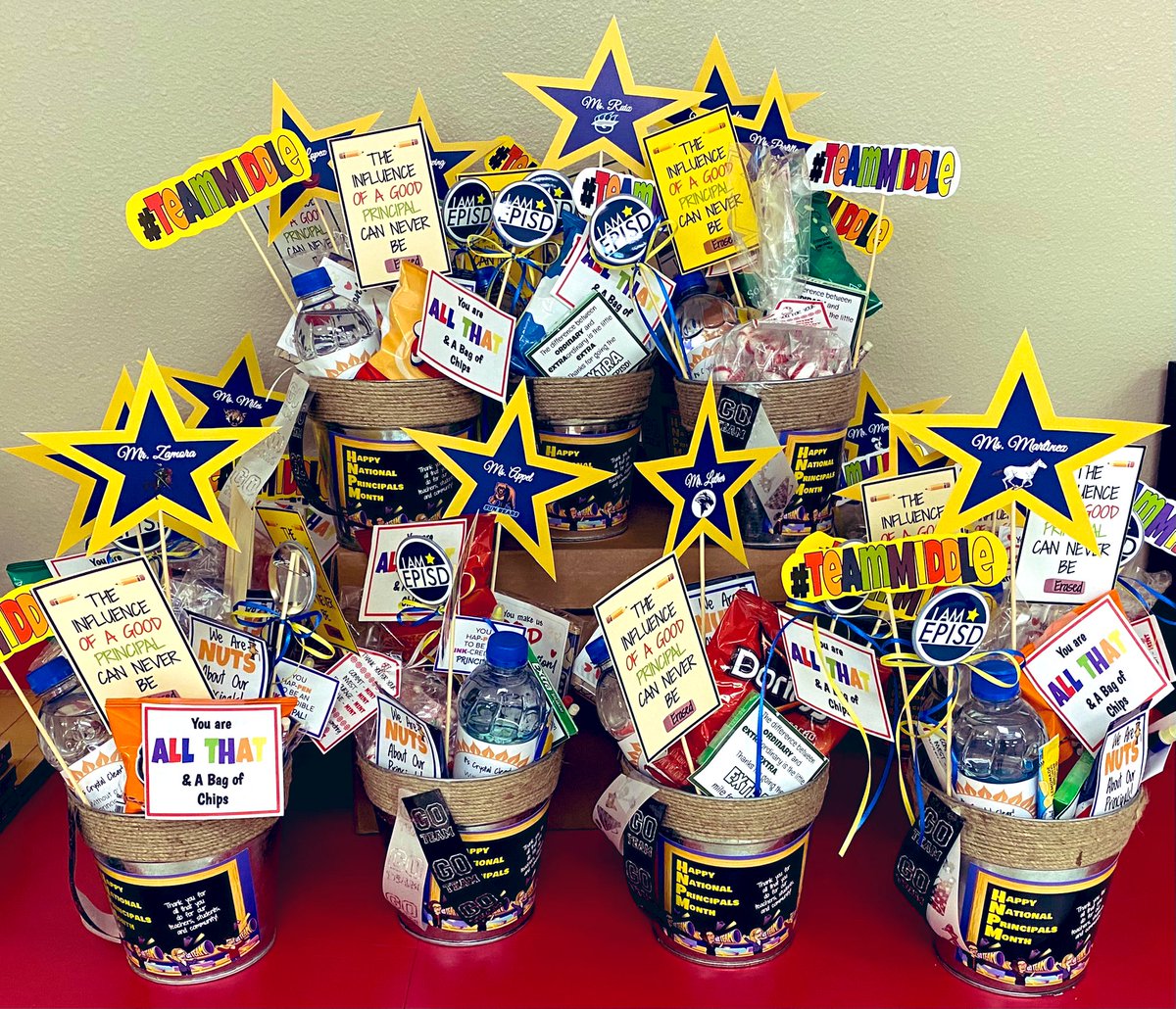 Happy National Principals Month to our amazing Team Middle Rock Stars! Thank you for all you do for our students, teachers, and community! 💙💛💙#WeAreEPISD @ELPASO_ISD @taturner516 @ERamos2018 @BittleMarina @khuereca2