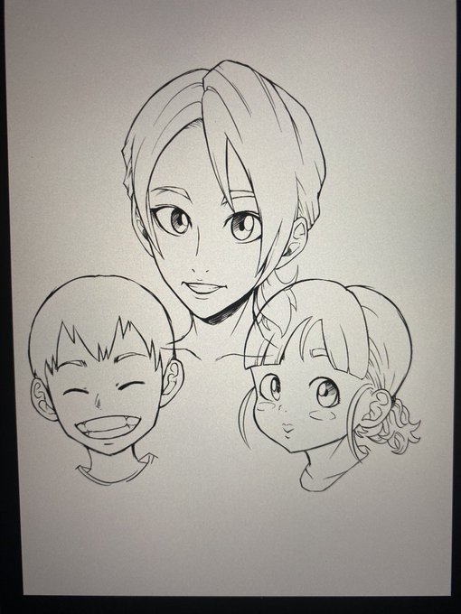 うちの家族似顔絵🤩💦
これ描いててあんまりDB描けてない😂 