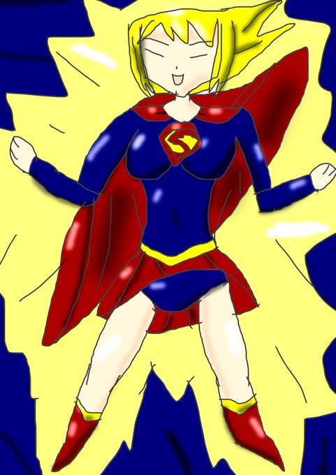 スーパーガールのtwitterイラスト検索結果 古い順