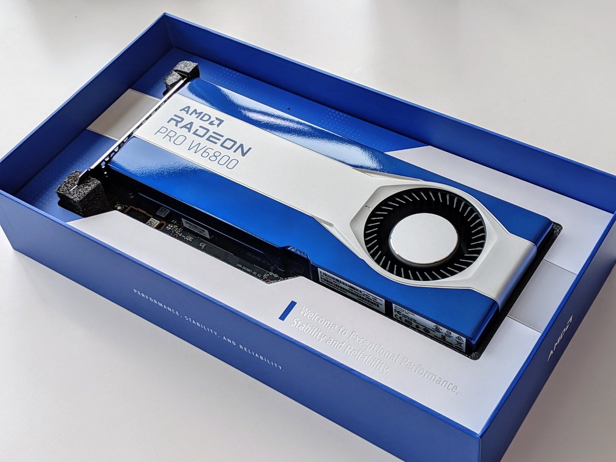 Look at what <a href="/RadeonPRO/">AMD Radeon PRO</a> sent over today! We promise we'll put the GPU to good use.
