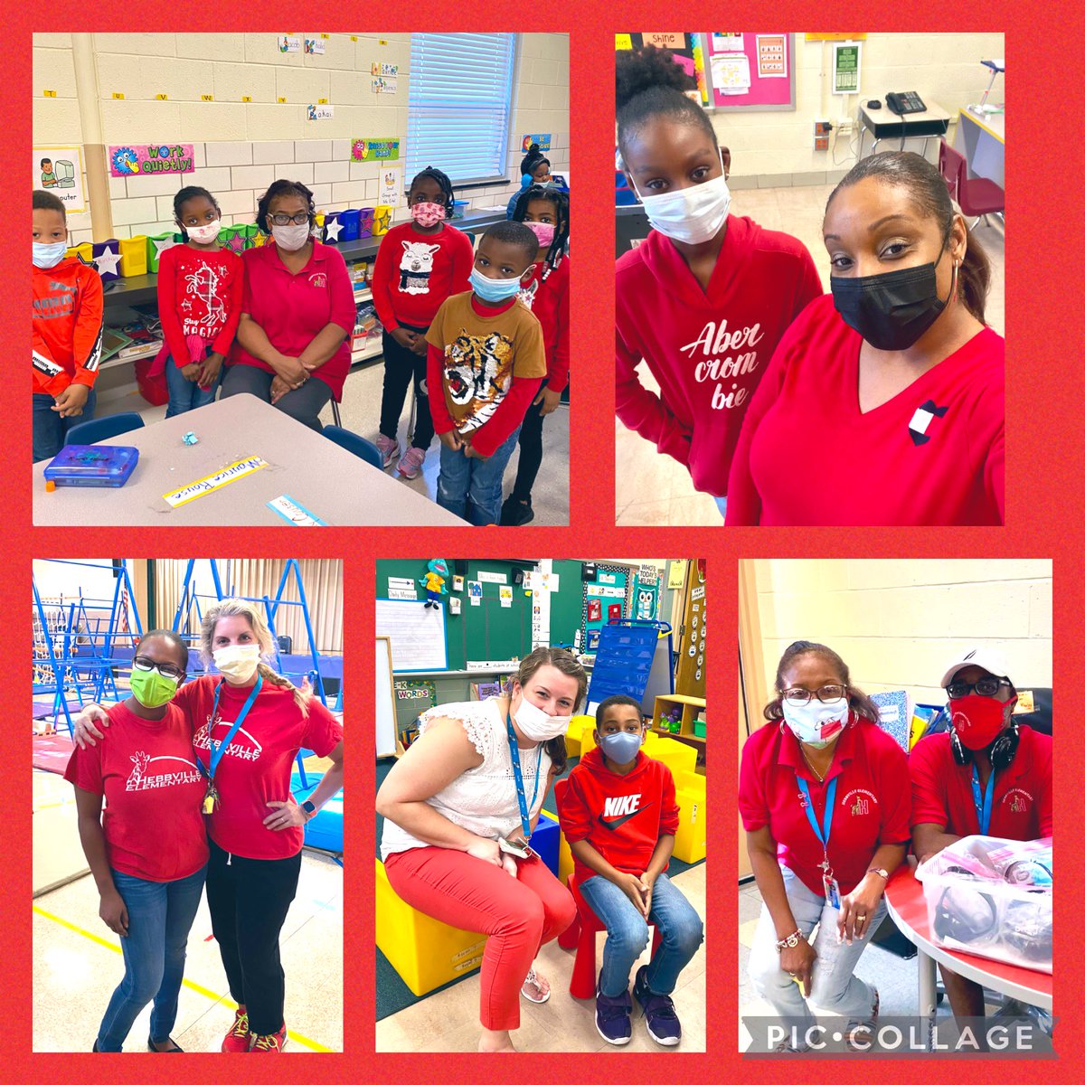 NYounger3's tweet photo. Today we wore Red for RESPECT at @HebbvilleES in support of #NationalBullyingPreventionMonth! #characterweek #BCPScares #KindnessMatters @MrFilderman @kshenton1 @BCPS_OSC @BaltCoPS @BCPS_SSW @BCPS_DSCS @BCPScounseling https://t.co/v8OaGJ73sm