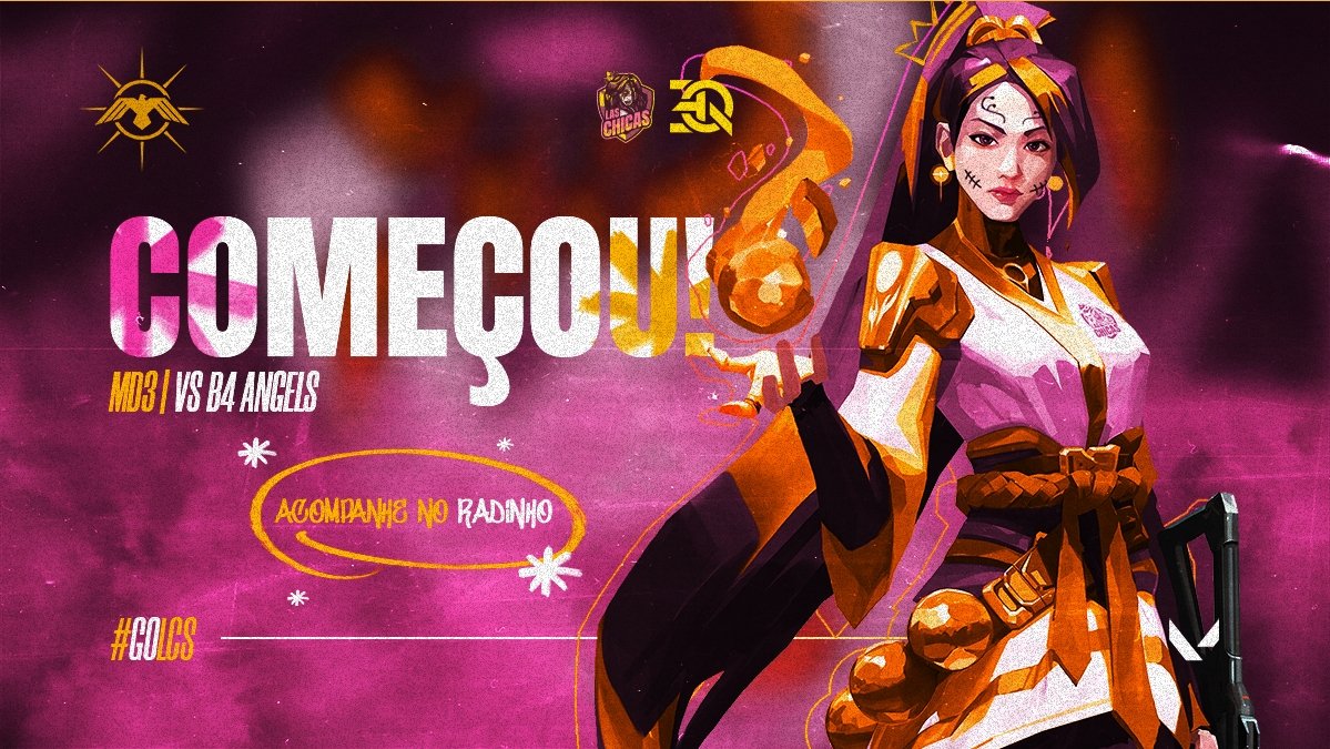 laschicasvlr's tweet photo. O jogo já começou! 🔥❤️
Jogaremos contra a @b4ofc no mapa Haven!!
Hoje infelizmente não tem transmissão, então segue o radinho! 📻
#GoLCS #GOEQ #ProtocoloEvoluçao https://t.co/KyX49CfD2n