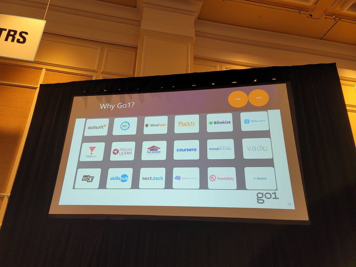 go1com's tweet photo. Sending a big shoutout to Go1 customers, Shawn Fisher and Heather Shimp from @EDF_Renewables for leading a wonderful strategic solution session today at #DevLearn2021. We loved hearing all about EDF's inspiring #learningjourney and are honoured to be a part of that ☺️ #elearning https://t.co/ZACn5Sc5bH
