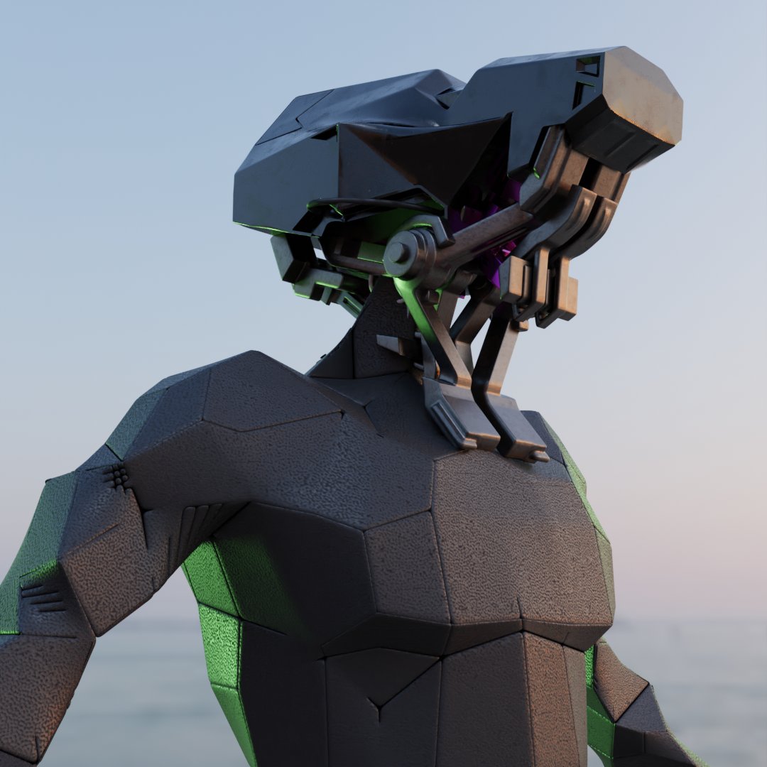 ste_mchugh's tweet image. S-dm\\07 this evenings experiment. 
#robotconcept  #bladerunner #3dconcept #b3d #mech