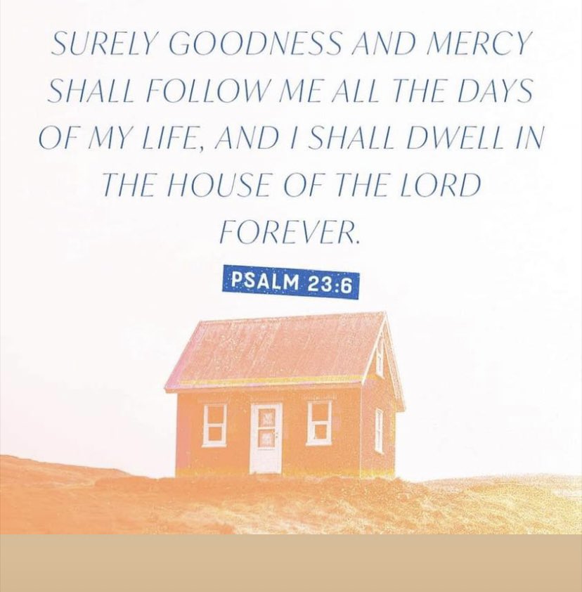 StevensonSherri's tweet photo. Goodness &amp; Mercy Shall Follow Me All The Days Of My Life!! Not A Few Days… Not Some Days.. But ALL Days!!!! 😀😀😀😀😀 https://t.co/dmqTDOxtPZ