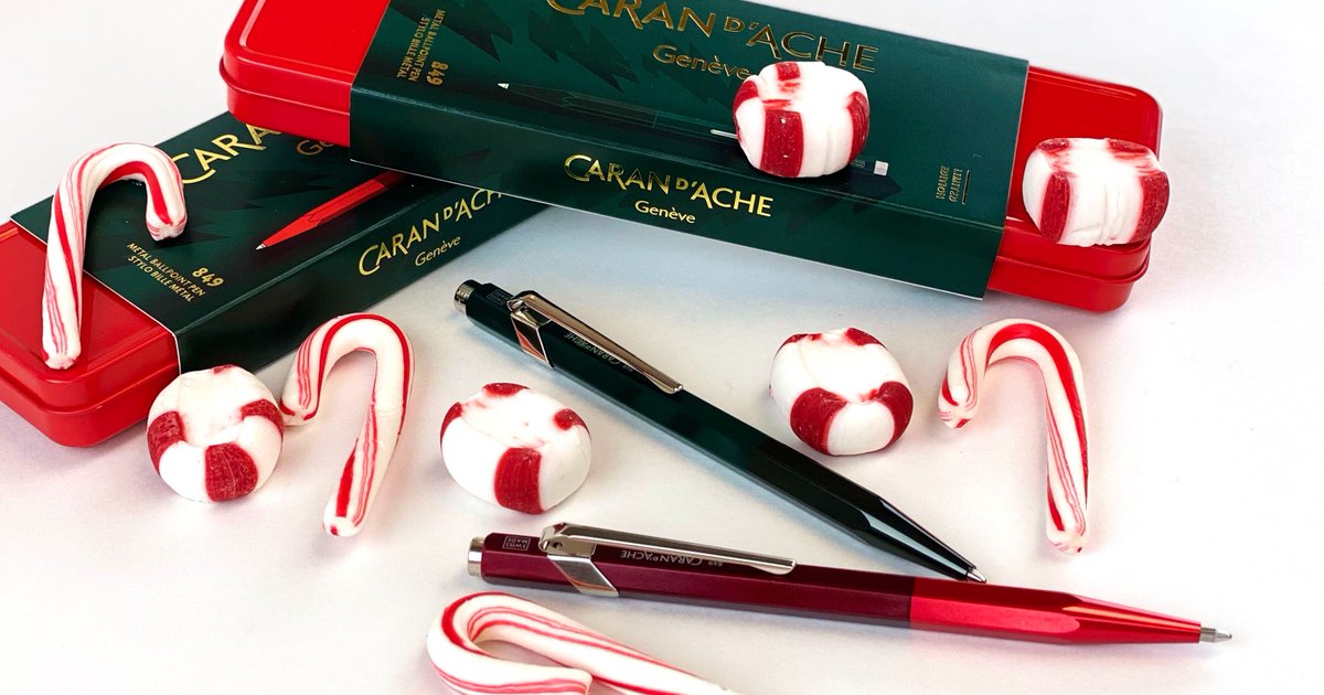 PenChalet's tweet photo. We interrupt this regularly scheduled HALLOWEEN season for a Christmas #LimitedEdition Release announcement: Caran d'Ache 849 Wonder Forest Limited Edition ballpoints are now available: https://t.co/RIgP6ervMJ #carandache #849ballpoint #holidaypen #christmaspen #wonderforest https://t.co/g2CT7TDTeT