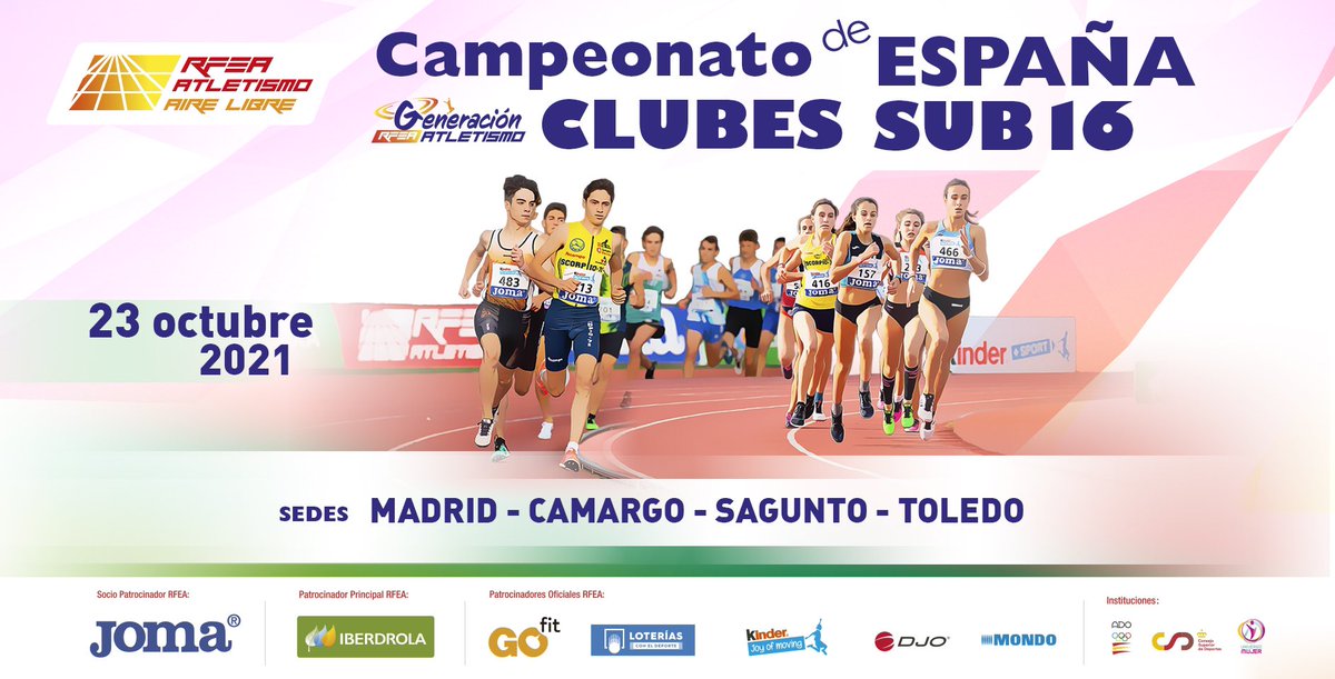 Por primera vez en la historia del atletismo extremeño y  cubriendo casi todas las pruebas que hacen un total de 17,  nuestro equipo femenino se clasifica para el Campeonato de España Sub 16 que se celebrará en Toledo el día 23 de Octubre.