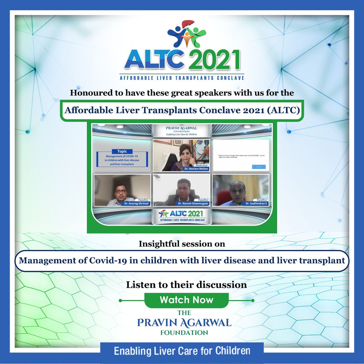 TpafMumbai's tweet image. We feel honoured to have your presence at the event making it more significant.
Listen to this insightful session from the link below - tpaf.in/altc-2021/

#ALTC2021 #AffordableLiverTransplantsConclave2021 #TPAF
