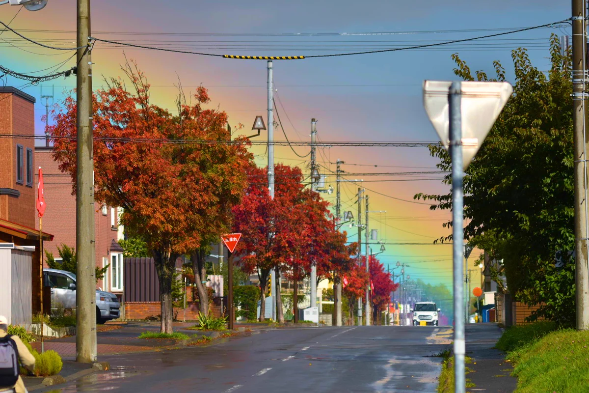 虹の根元ってほんとにあるんだ！珍しい、『虹の根元』を捉えた写真。