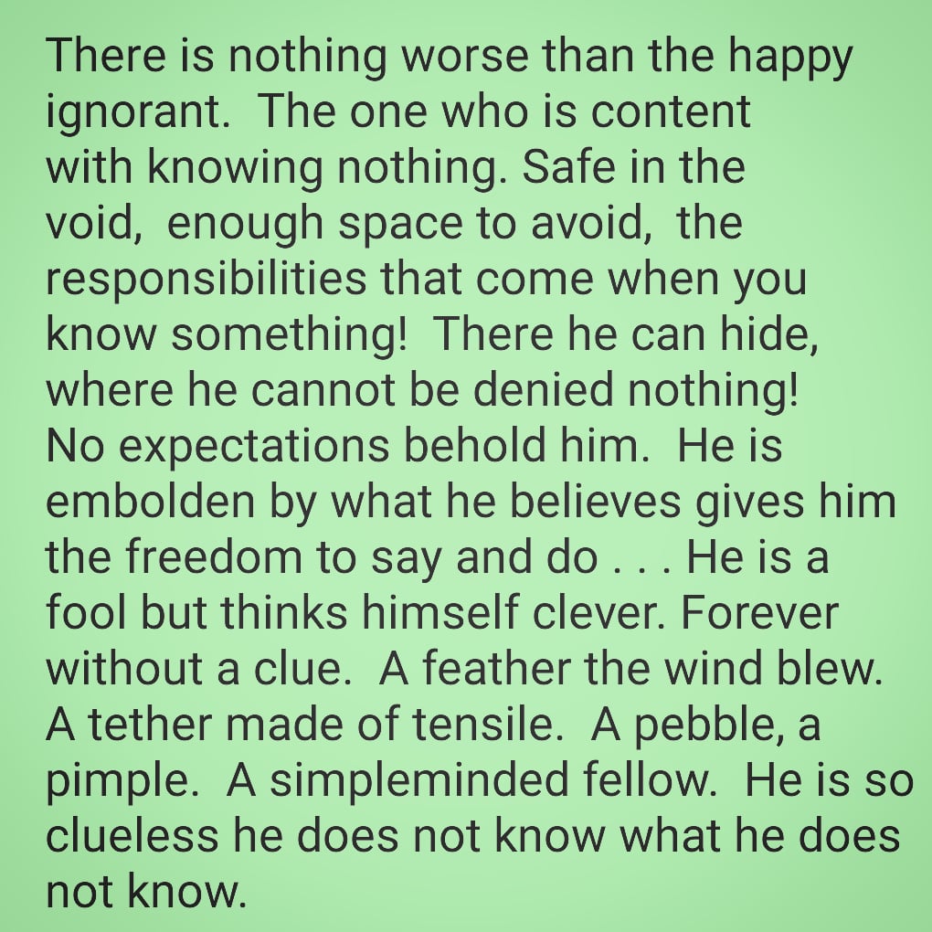 Happy Fool
By: Sean Green 
#PoemsOfTheSpirit