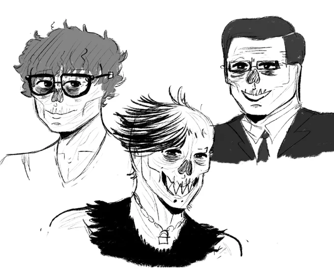 a sketch of the ghoul gang!! 