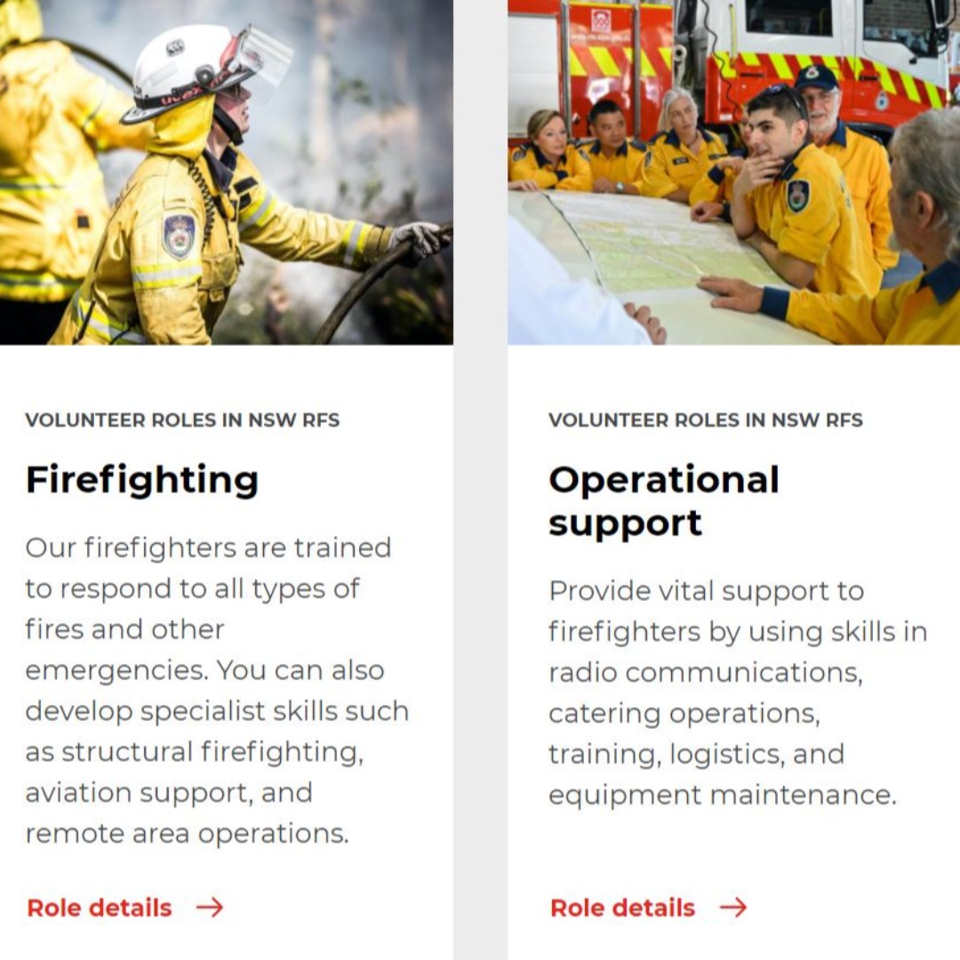 Ever thought of volunteering with the NSW Rural Fire Service? We've recently launched our online membership application so you can easily find the role that is right for you at your nearest brigade. 

To begin your application today, visit rfs.nsw.gov.au/join
