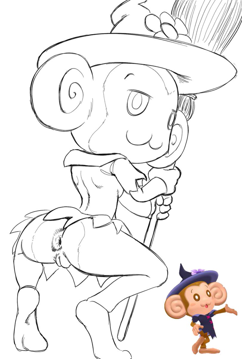 monkey ball, anyway here's meemee in her witch costume, don't eve...