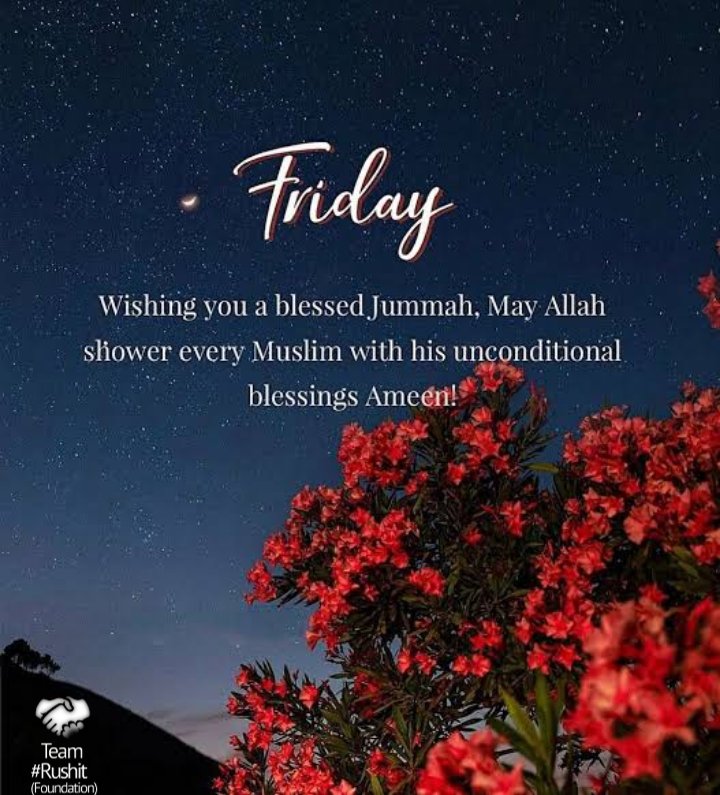 Teamrushit's tweet photo. Wishing you a Blessed Jumma❤️
#teamrushit #JummaMubarak https://t.co/dJ1BLT3rCI