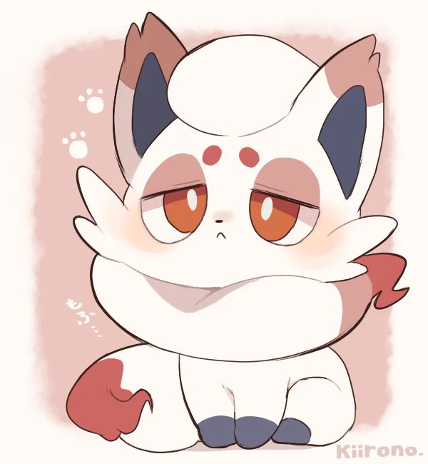 ヒスイゾロアちゃんの首まわりもちもちだったら良いな…
#pokemon #ヒスイゾロア 