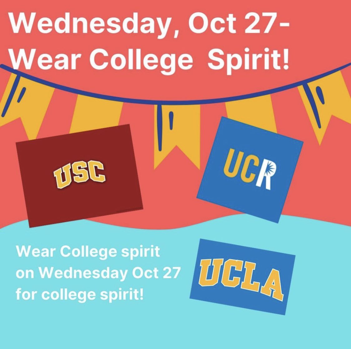 RED RIBBON SPIRIT WEEK! Check out our spirit days for next week! #ravenpride