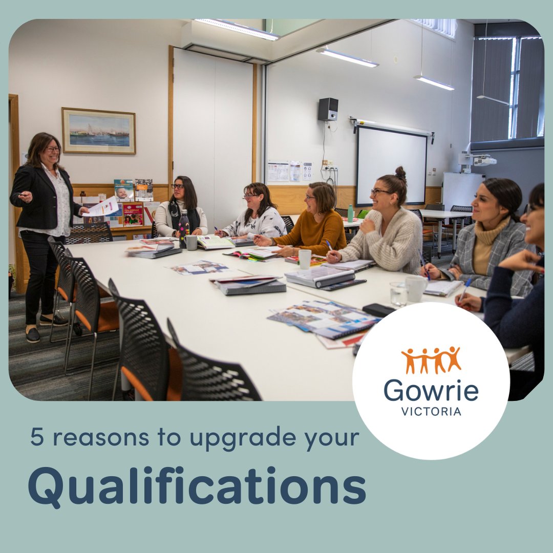 GowrieVictoria's tweet photo. Do you already have a Certificate III and looking for the next step in your career? Here are five great reasons for upgrading to a Diploma of Early Childhood Education and Care. Next Gowrie class starts 25 November.

Read more >> https://t.co/aF76cthRLF https://t.co/T4LqhmlgTJ