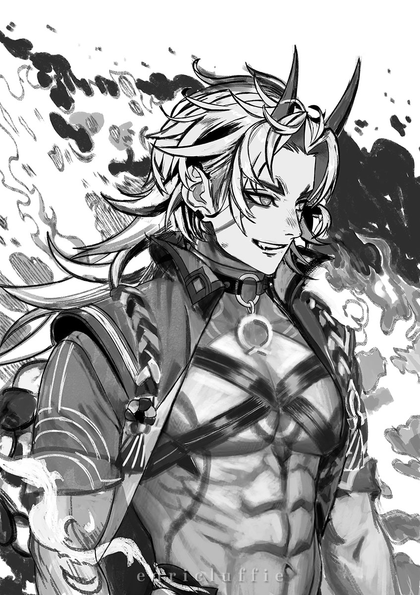 Arataki Itto wip. It's all about the gainsss 
#aratakiitto #genshin #GenshinImpact 