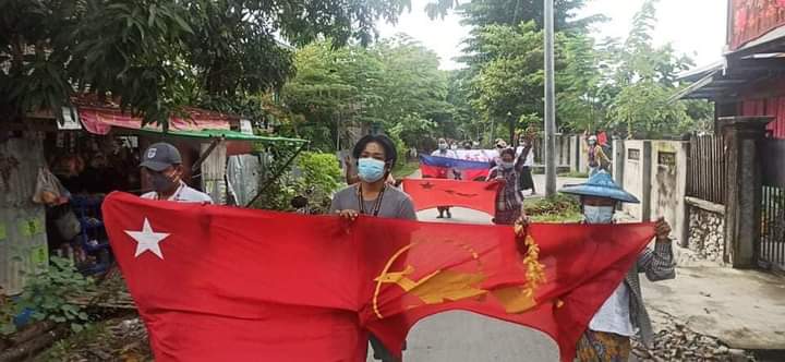 People in Kale, Sagaing marched and gathered to protest against military dictatorship this morning.

#ASEAN_EngageWithNUG
#WhatsHappeningInMyanmar
#Oct22Coup