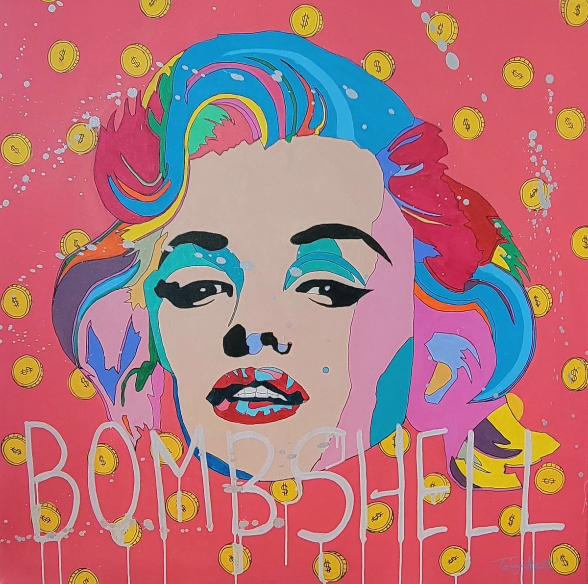 Tangeline7's tweet photo. This piece "Bombshell" 32x32" and more available now, online only via Art Expo New York #artexponewyork https://t.co/cB7vf84vIQ 
#artist #ArtistOnTwitter #artforsale #MarilynMonroe #artnewyork https://t.co/4yQVvIay2W