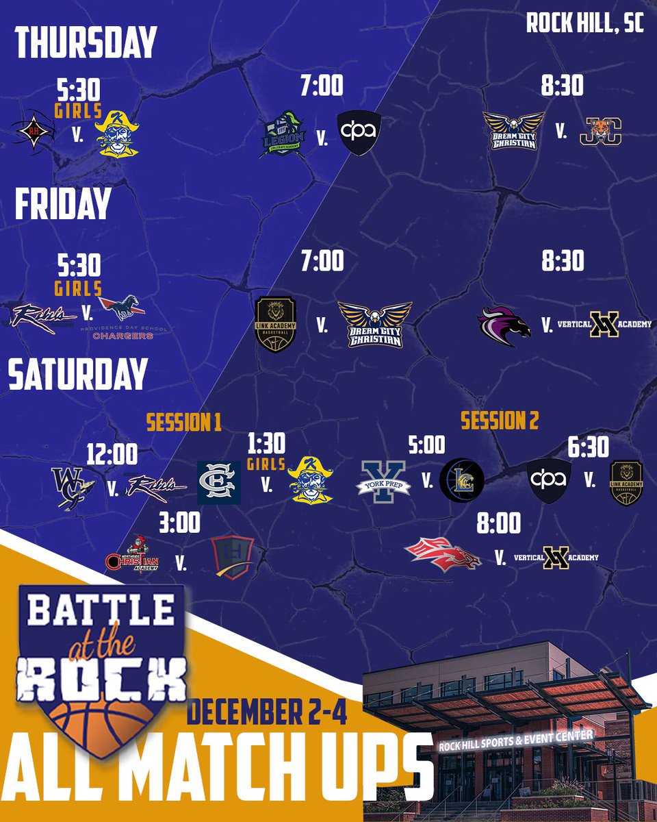 IT’S OFFICIAL 🏀
Battle at the Rock is BACK‼️#battleattherock 
•
We look forward to having everyone back this year. Go ahead and follow @battleattherock on both Instagram and Twitter for updates on tickets, media credentials, match ups, and star players attending!📲