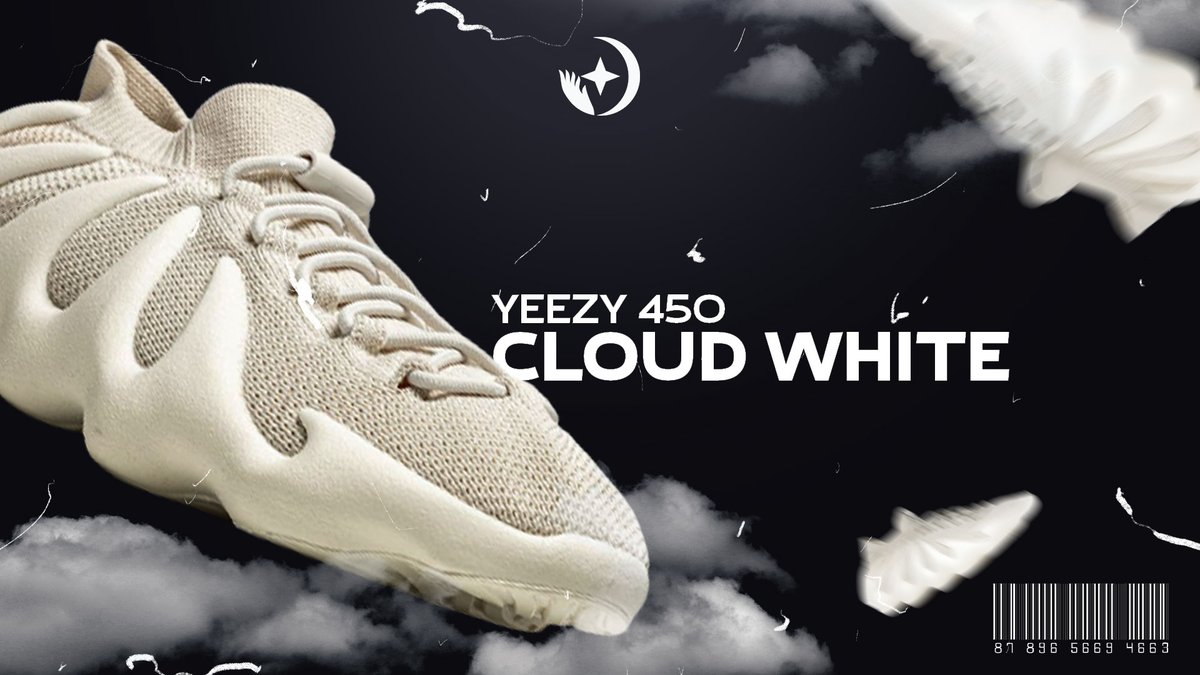 The Yeezy 450 "Cloud White" is releasing tomorrow, are you going to cop a pair? ☁️☁️