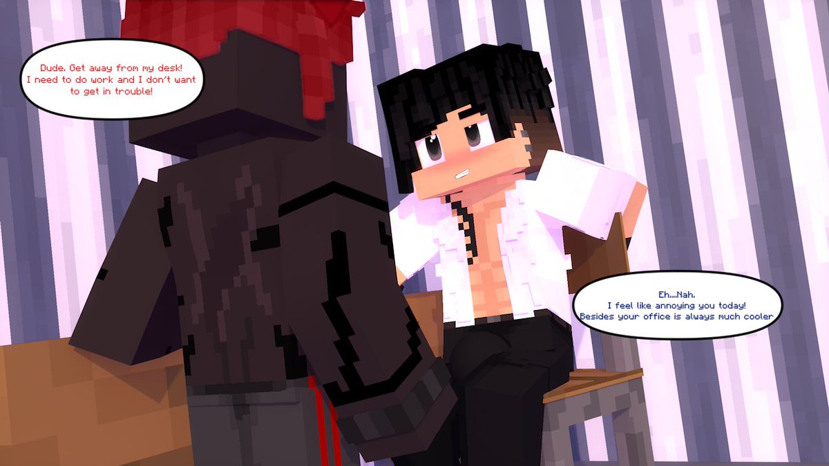 AlecHostMC's tweet photo. Animation that comes after this is coming really soon~

Alec finds @ChaosDiamond21 annoying him
But Jem wants to have a bit of fun with the incubus~ https://t.co/oHVlXYywd9