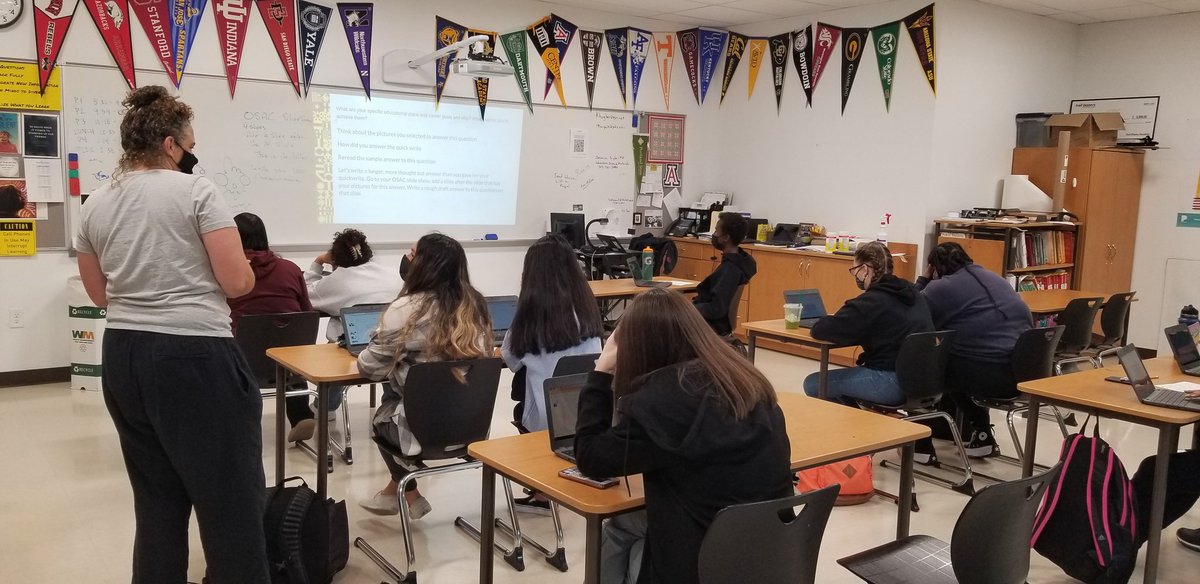 AVID 12 working on college essays today at RHS #studentagency #PPSAVID