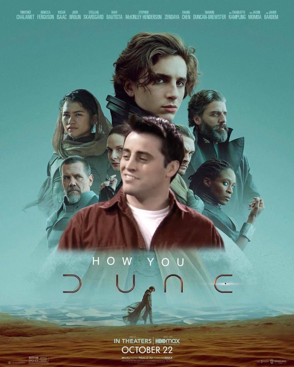 sidebarcantina's tweet photo. Oh Joey! 😂 Ga Night, nerf herders, it’s time for Dune!!!
.
.
.
#dune #frankherbert #howyoudune https://t.co/ZEqYLA0EJR