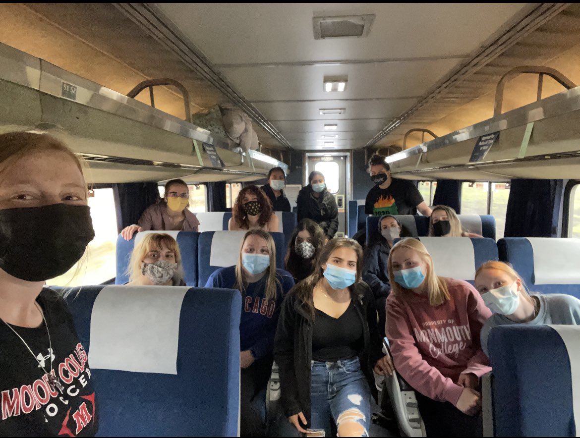 MonmouthCollege's tweet photo. Fourteen of our female students are off to the #WoPhyS (Women in Physical Sciences) Conference at @UNLincoln for the weekend! We can’t wait to hear about what they learn. #ItsGreatToBeAScot https://t.co/qjJ74qlfBA