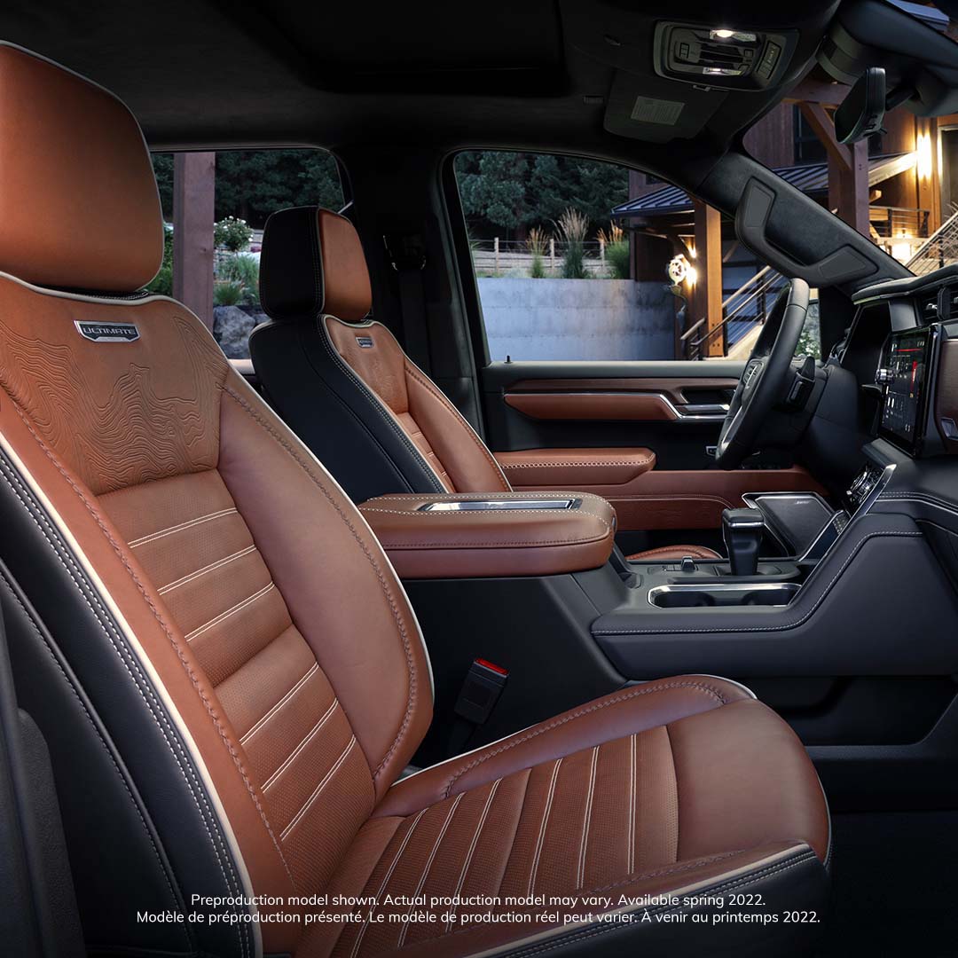 The apex of premium and capable with full grain leather wrapped seats and best-in-class 16-way power massaging front seats. 4/5
